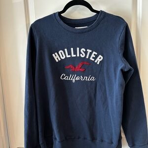 Hollister California Navy Blue Crewneck Sweatshirt | Size L